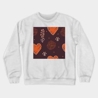 Elegance Seamless pattern with flowers Crewneck Sweatshirt